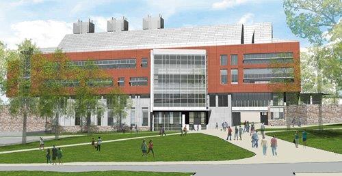 Architectural Rendering of the Richard E. Beaupre Center for Chemical and Forensic Sciences